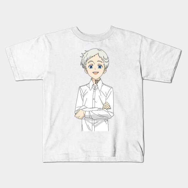 Norman - The Promised Neverland Kids T-Shirt by katelin1